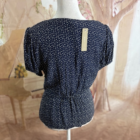 NEW J. Crew Navy Polka Dot Women's Top - Picture 9 of 12